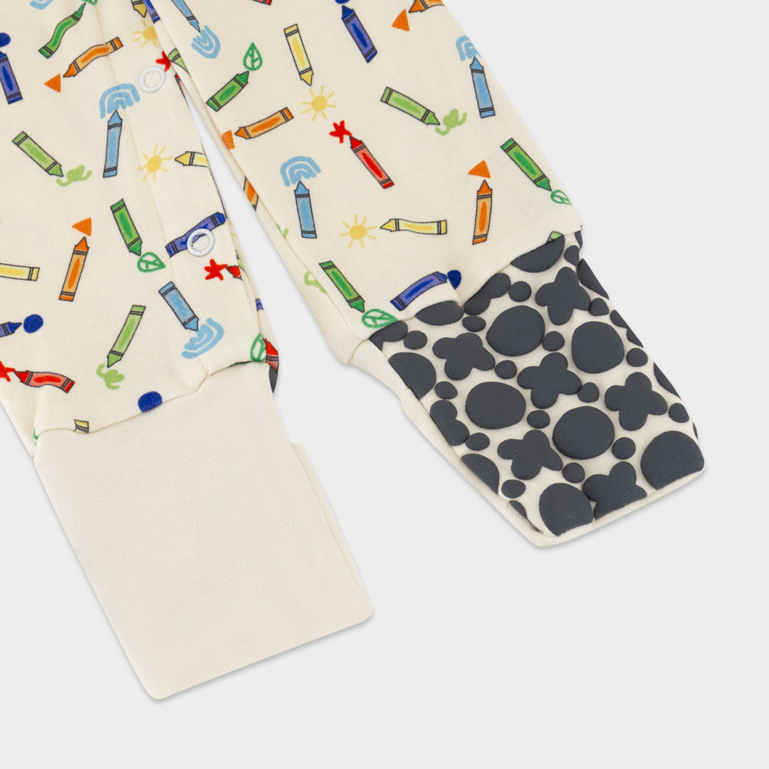 Crayons Convertible Footies Sleepsuit (6-9 months, 9-12 months, 12-18 months)