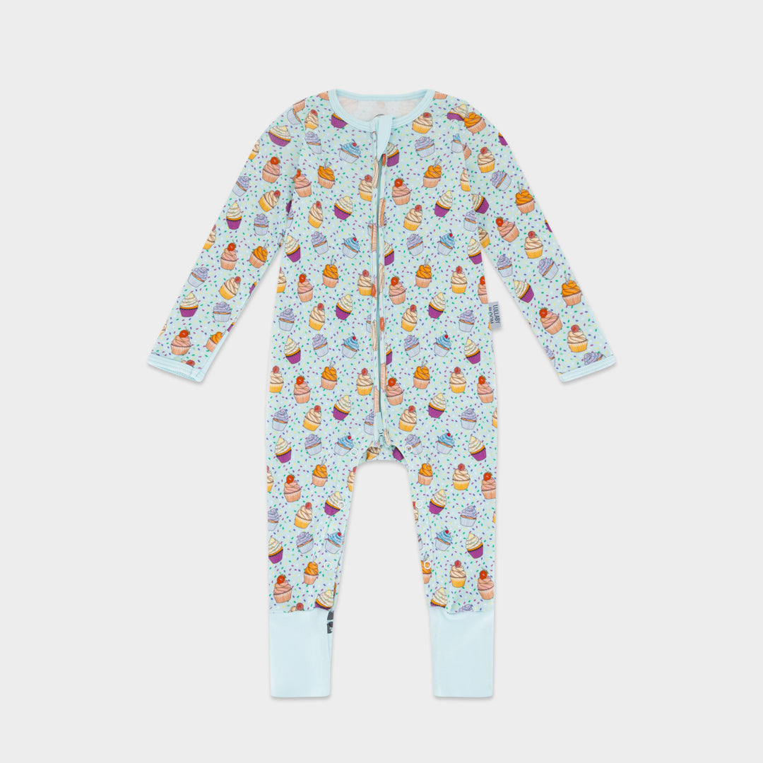 Cupcakes Convertible Footies Sleepsuit (6-9 months, 9-12 months, 12-18 months)