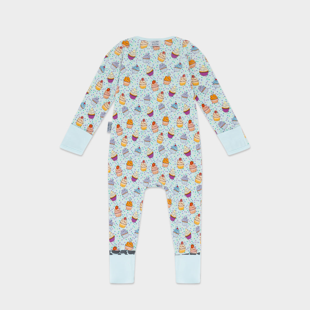 Cupcakes Convertible Footies Sleepsuit (6-9 months, 9-12 months, 12-18 months)
