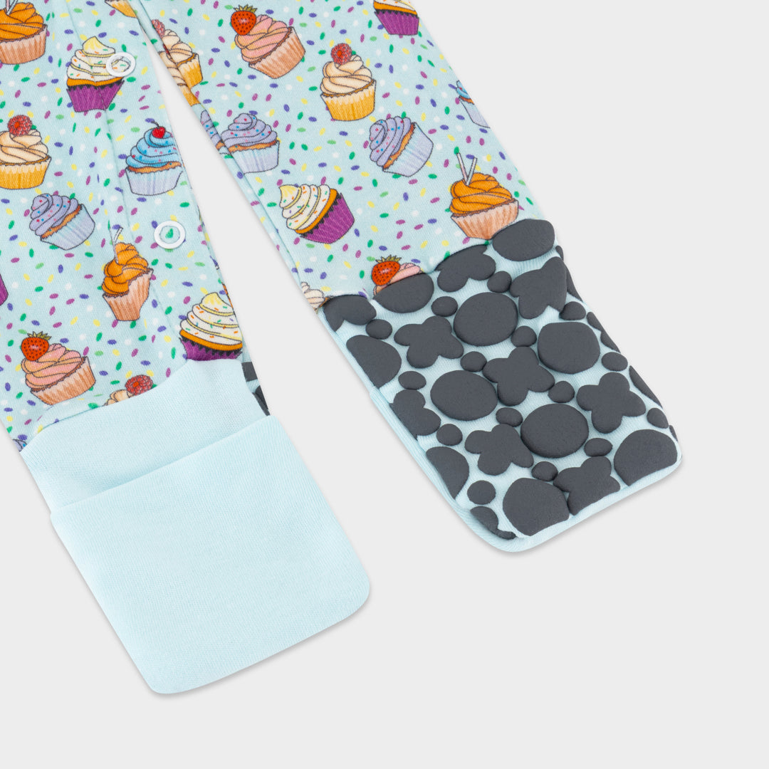 Cupcakes Convertible Footies Sleepsuit (6-9 months, 9-12 months, 12-18 months)