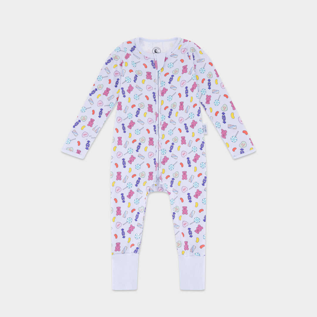 Candy Convertible Footies Sleepsuit (6-9 months, 9-12 months, 12-18 months)
