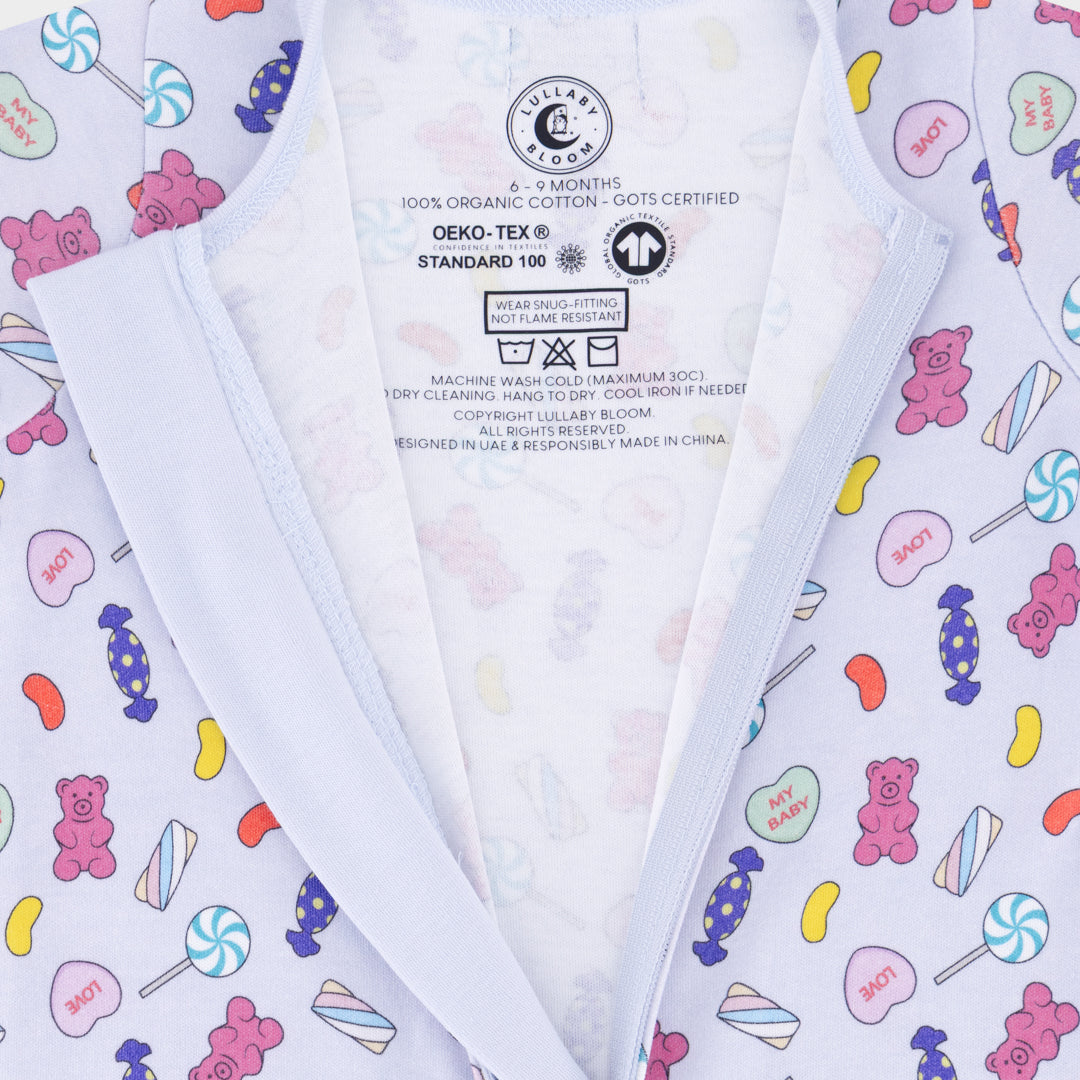 Candy Convertible Footies Sleepsuit (6-9 months, 9-12 months, 12-18 months)