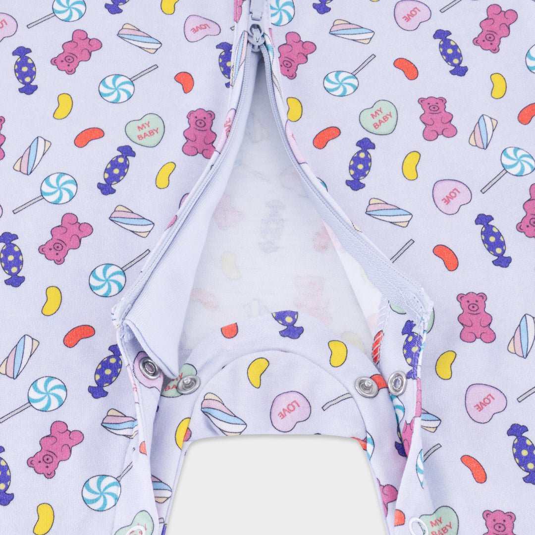 Candy Convertible Footies Sleepsuit (6-9 months, 9-12 months, 12-18 months)