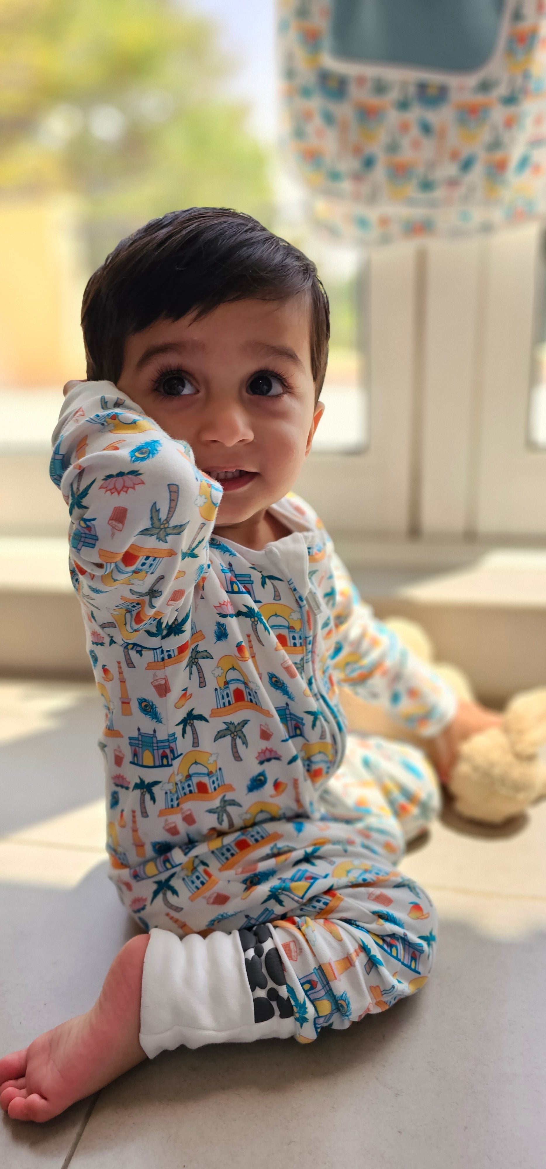 India Convertible Footies Sleepsuit (6-9 months, 9-12 months, 12-18 months)