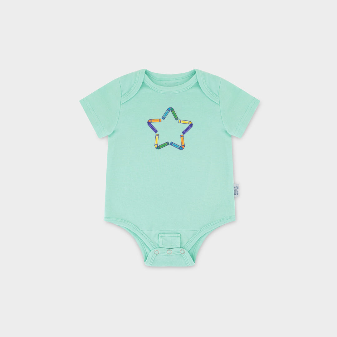 Crayons Peek-a-Boo Bodysuit (0-3 months, 3-6 months)