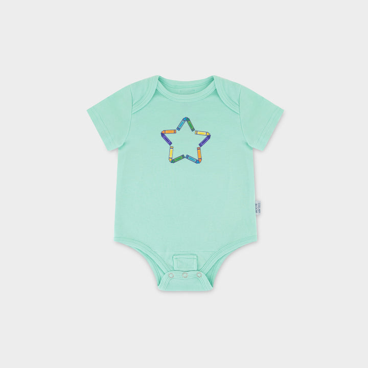 Crayons Peek-a-Boo Bodysuit (0-3 months, 3-6 months)