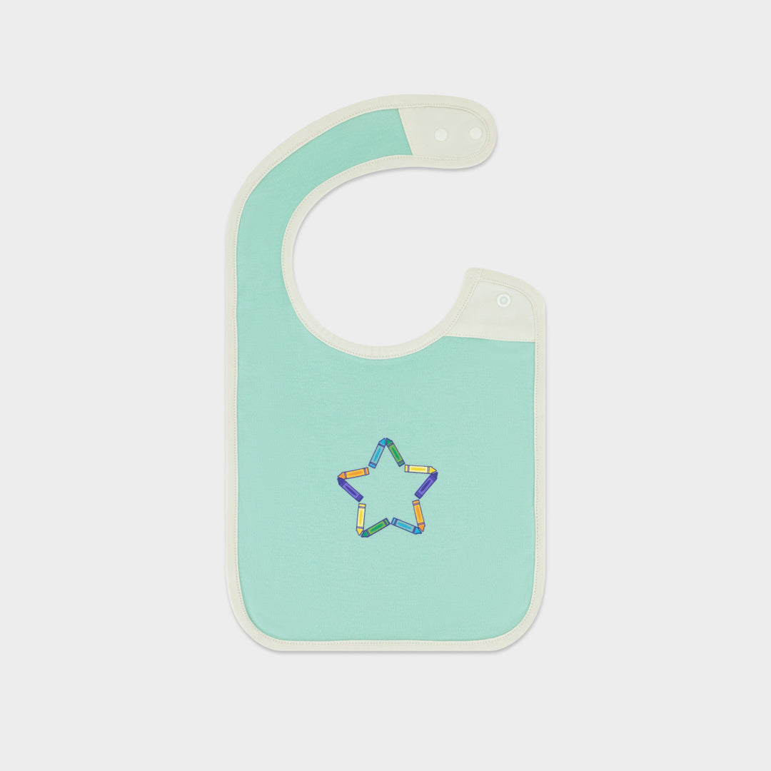 Crayons Organic Cotton and Bamboo Bib