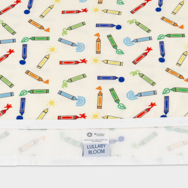 Crayons Organic Cotton and Bamboo Muslin Cloth