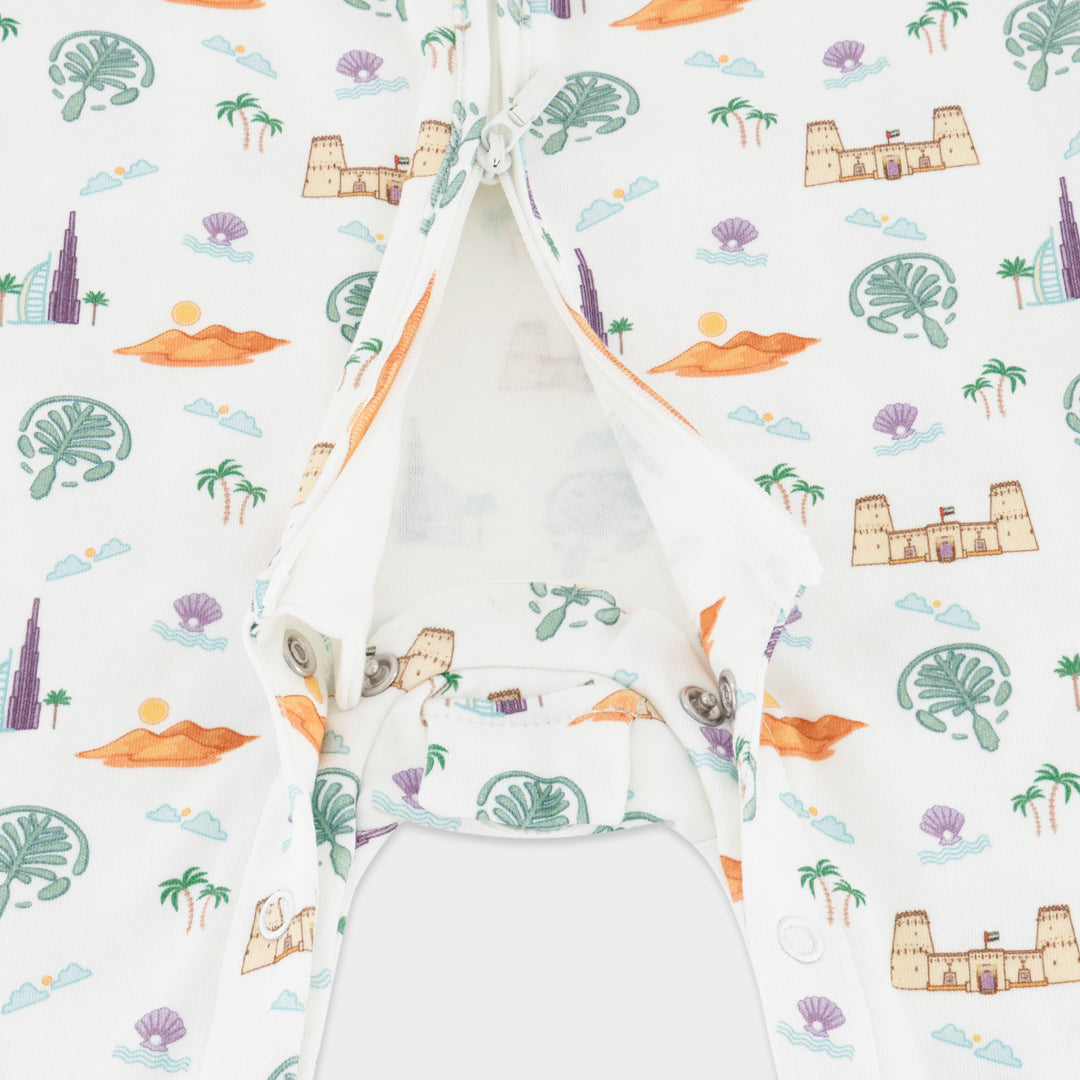 UAE Peek-a-Boo Sleepsuit (0-3 months, 3-6 months)