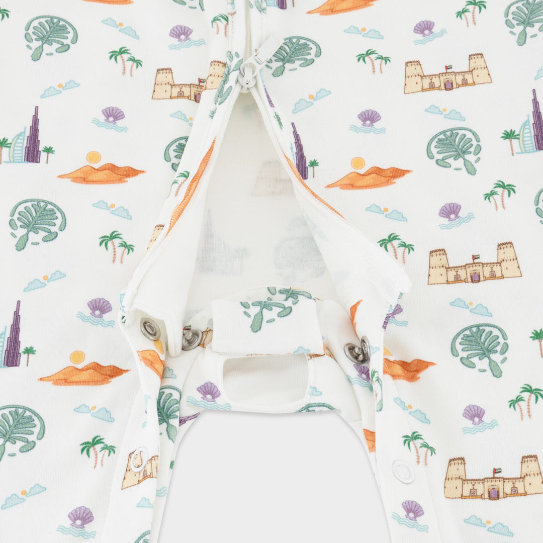 UAE Peek-a-Boo Sleepsuit (0-3 months, 3-6 months)
