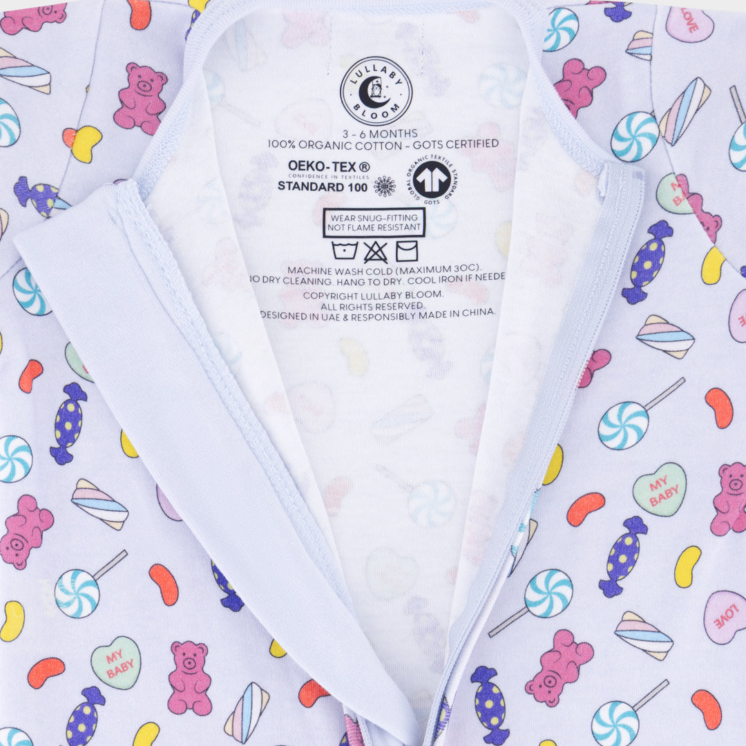Candy Peek-a-Boo Sleepsuit (0-3 months, 3-6 months)