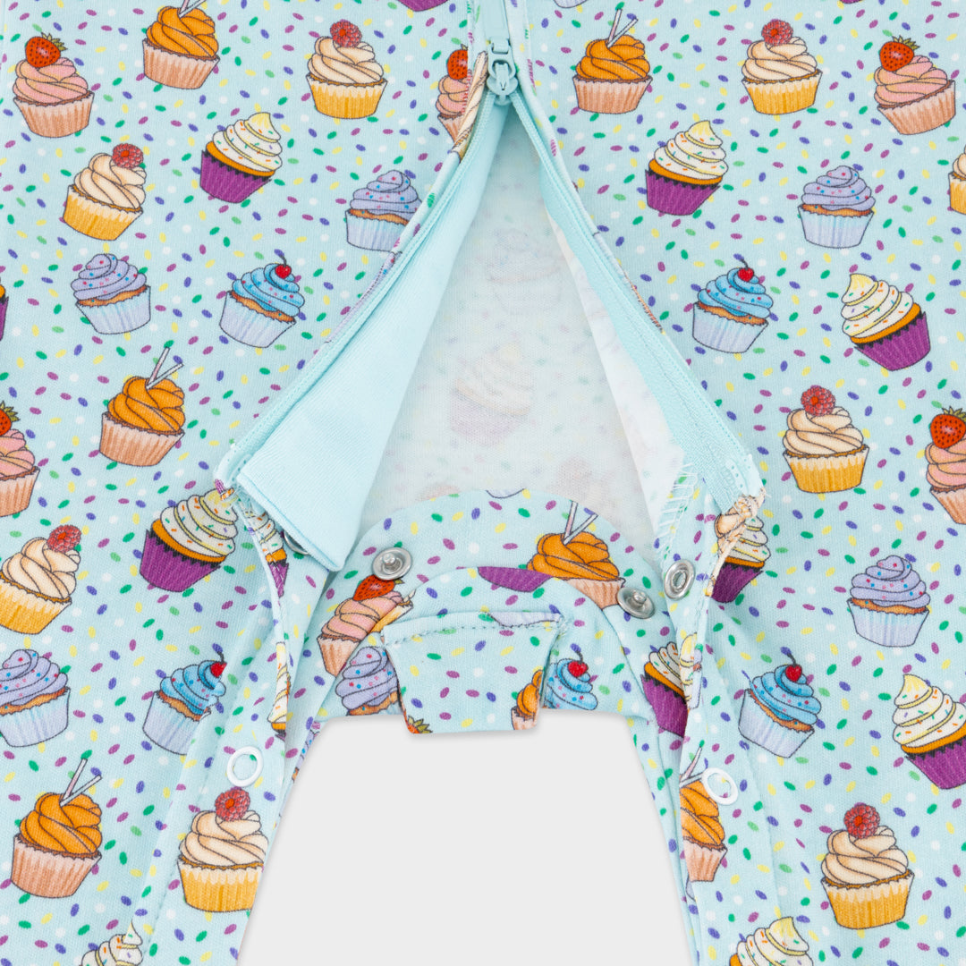 Cupcakes Peek-a-Boo Sleepsuit (0-3 months, 3-6 months)