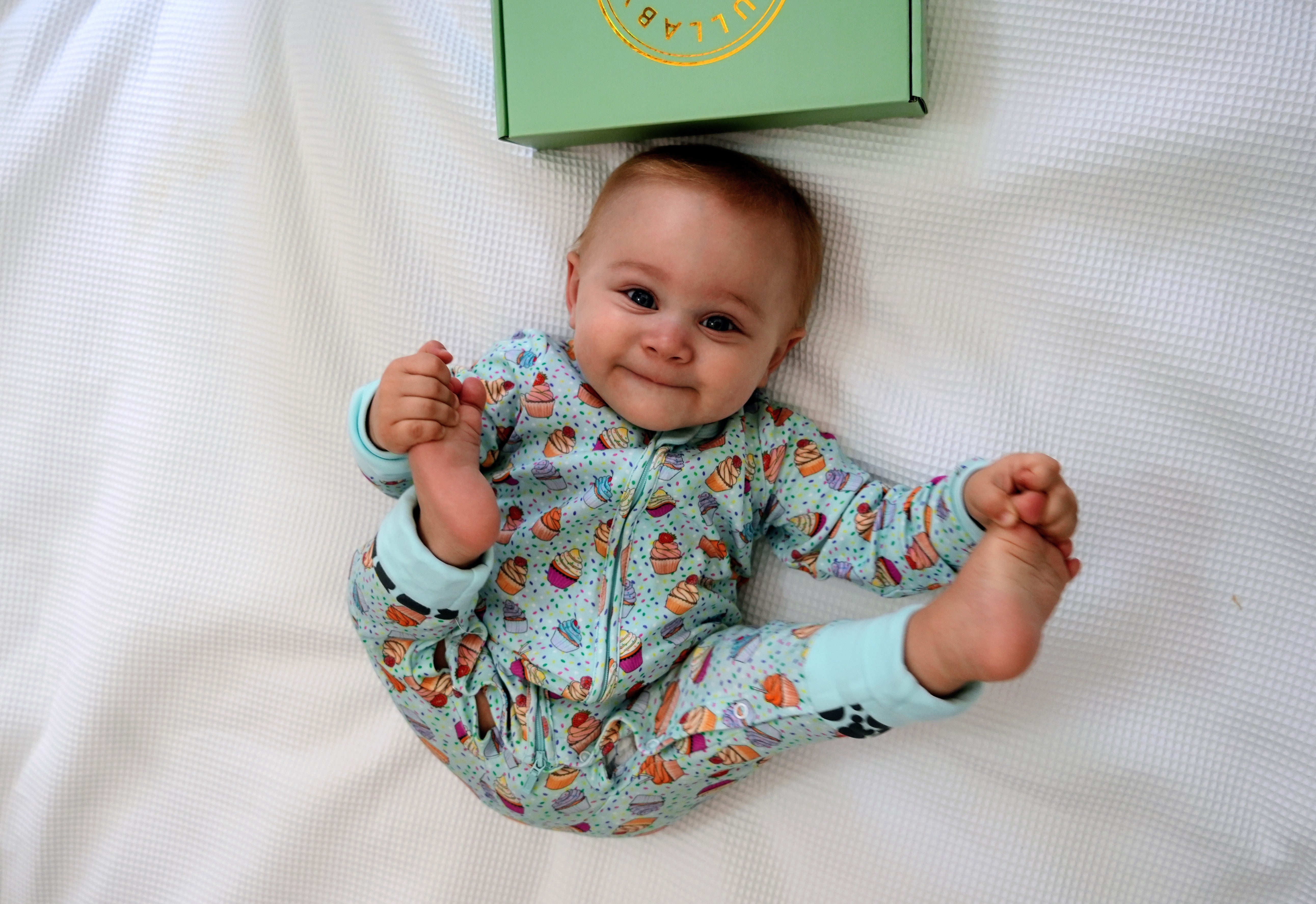 Cupcakes Convertible Footies Sleepsuit (6-9 months, 9-12 months, 12-18 months)