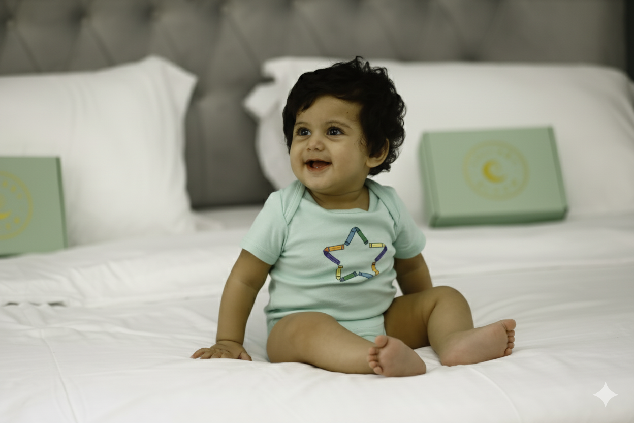 Crayons Peek-a-Boo Bodysuit (0-3 months, 3-6 months)