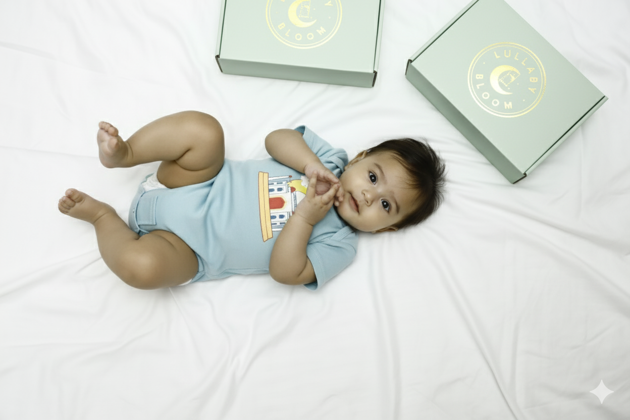 India Peek-a-Boo Bodysuit (0-3 months, 3-6 months)