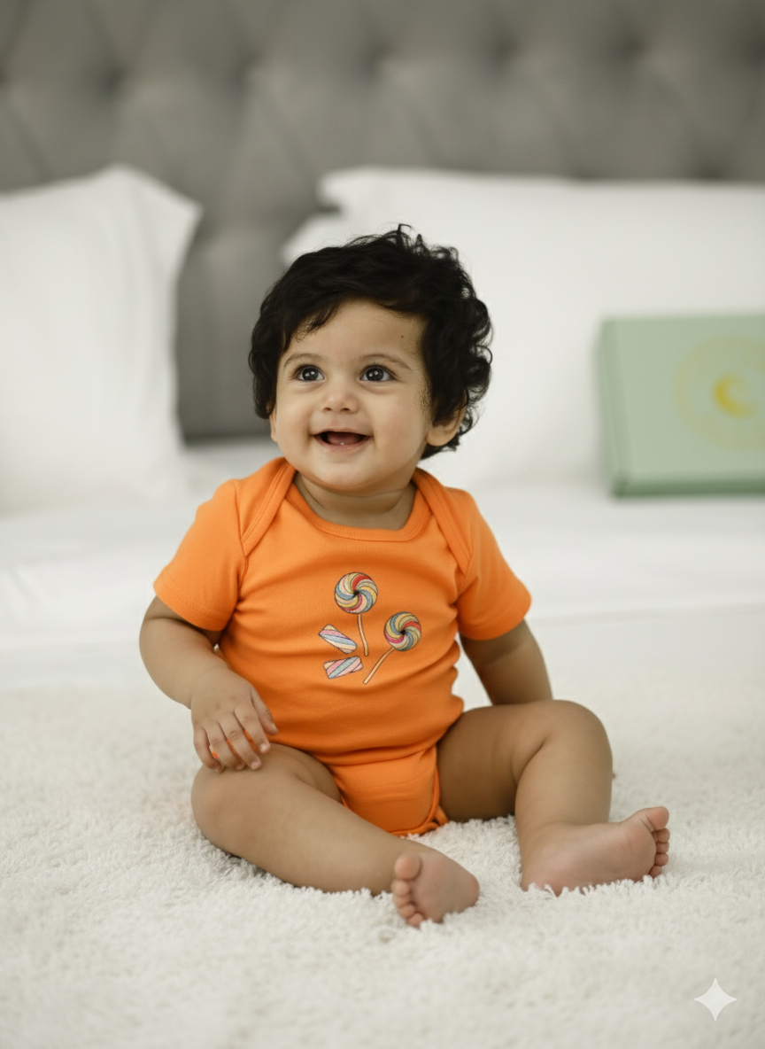 Candy Peek-a-Boo Bodysuit (0-3 months, 3-6 months)