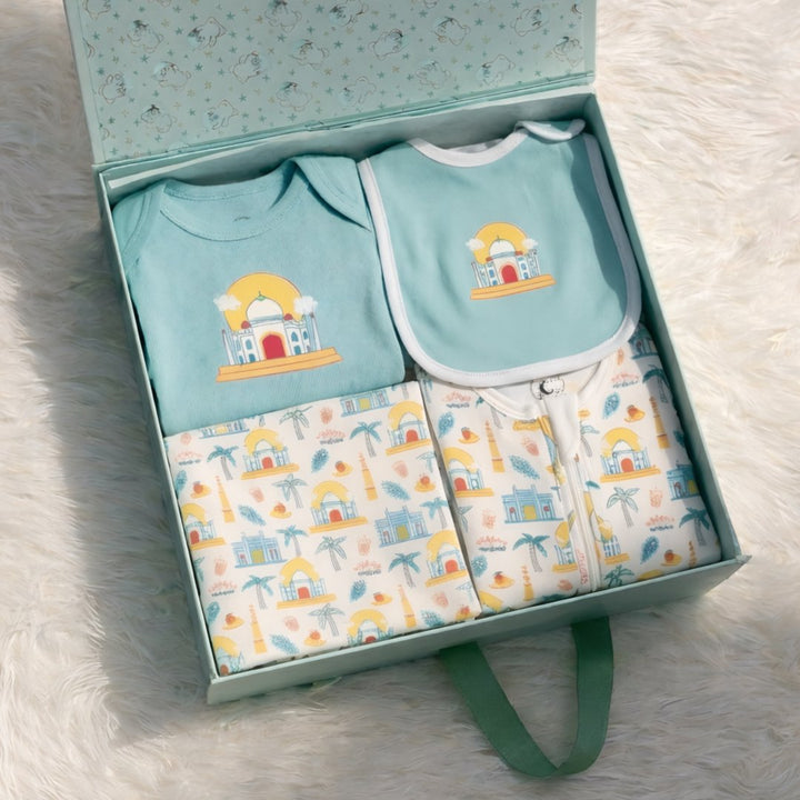 India Peek-a-Boo Gift Set (0-3 months, 3-6 months)